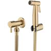 LOSCHEN [LOSCHEN] Spruzzatore del bidet per la toilette, Doccetta per bidet per WC, kit di spruzzatore per bidet in acciaio inossidabile, facile da installare (oro)