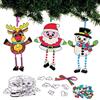Baker Ross FX386 Acchiappasole con Perline Personaggi Natale - Confezione di 4, Artigianato per Bambini
