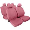 Rebeca Shop Coprisedili per Auto Modello universali compatibili per autovetture Senza airbag Laterale, Senza sedioli Sportivi e Senza braccioli (Rosa)