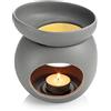 LOVECASA Set di 2 Lampade Diffusore di Oli Essenziali Lampada Aromatica in  Ceramica con Piattino per Candele per Soggiorno, Camera da Letto, Bagno,  Elimina gli Odori Allevia la Fatica, Fiori : 