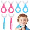 MIVAIUN 6 Pezzi Spazzolino da Denti a Forma di U per Bambini, Spazzolino da Denti per Bambini, Spazzolini da Denti per Allenamento, Spazzolino per Denti a Bocca Intera (2~12 anni)