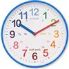 Acctim Wickford 22529 - Orologio da parete per bambini, al quarzo, con quadrante arcobaleno, colore: blu, 20 cm