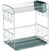 Sauvic Scolapiatti acciaio inossidabile, grande 43x25x41,5 cm