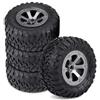 VIFERR Pneumatici per Cingoli RC 4 Pezzi 1:16 Pneumatici RC Crawler Pneumatici in Gomma per Pneumatici di Ricambio per Auto Militaty con Telecomando