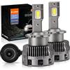 D-Lumina Lampadina D2S LED D2R D2C, 70W 16000LM 6500K, kit di Conversione Luci di Ricambio per Fari Anabbaglianti, Plug and Play a Original HID Ballat, Confezione da 2
