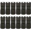 ALVABABY 5 strati inserti in bambù carbone di legna riutilizzabili fodere per pannolini di stoffa con soffietti (12 pezzi) 12FLN-IT
