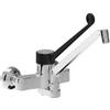 Ristotecno Miscelatore lavello professionale fissaggio a muro, con canna fusa superiore cm. 30 e leva in plastica nera cm. 23,70