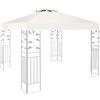 EPFHR Gazebo 3 x 3 m, copertura di ricambio impermeabile, doppio tetto, gazebo da giardino, copertura di ricambio, per gazebo 3 x 3 metri (beige chiaro)