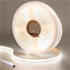 GOMING 24V COB Striscia LED Bianco Naturale 4000K 5M 320LEDs/M CRI 93+ | 4300lm Alta Densità 1600LEDs Non Impermeabile IP20 Flessibile Luci LED per Casa Decorazioni(Alimentazione non Inclusa)