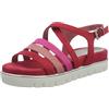 MARCO TOZZI Sandali da Donna 2-2-28416-24 con Cinturino, Rosso, Comb 597, 37 EU