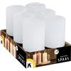 Spaas 6 Candele rustiche Non profumate rustiche 70/130 mm, 60 Ore, Bianco