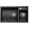 Blanco METRA 9 Lavello 86 X 50 cm 2 Vasche Argento