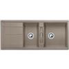 Blanco METRA 8 S Lavello 116 X 50 cm 2 Vasche Cioccolato