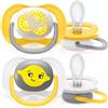 PHILIPS SpA Ciuccio Ultra Air 6-18M Neutro Philips Avent 2 Pezzi
