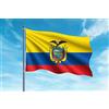 OEDIM Bandiera dell'Ecuador 150 x 85 cm rinforzata e con impunture Bandiera con 2 occhielli metallici e impermeabile, giallo blu rosso, B0B831ZZ26