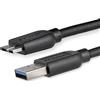 StarTech.com Cavo USB 3.0 Tipo a A Micro B Slim, Connetore USB3.0 a A Micro B Slim ad Alta Velocità Maschio/Maschio, 2 m