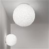 Icone Minitallux Lampada da parete o soffitto Emisfero48 finitura bianco by Icone Luce Lampadina non inclusa