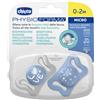 CHICCO (ARTSANA SpA) PhysioMicrò 0-2 Mesi Azzurro Chicco 2 Pezzi