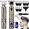Lonnalee Tagliacapelli Uomo Professionale, Trimmer, Macchinetta per Barba, Corpo Tagliacapelli Macchinetta per Capelli Regolabarba Uomo Professionale con 4 Pettini, Schermo LED