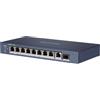 Hikvision Digital Technology DS-3E0510HP-E switch di rete Non gestito Gigabit Ethernet (10-100-1000) Supporto Power over Ethernet (PoE) Blu