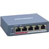 Hikvision Digital Technology DS-3E1105P-EI switch di rete Fast Ethernet (10-100) Supporto Power over Ethernet (PoE) Blu