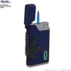 Atomic ACCENDINO BLU CON WEED LEAF VERDE SCURO IN RILIEVO E LED MOD. 1- FIAMMA TURBO JET | IDEA REGALO