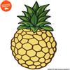 Boooh.it ASCIUGAMANO FORMA DI ANANAS IN MORBIDA MICROFIBRA - TELO DA MARE, SPIAGGIA E PISCINA | SPEDIZIONE GRATUITA