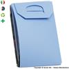 ItalFeltri PORTA MASCHERINA TASCABILE E IGIENIZZABILE 4MASK by ITALFELTRI - COLORE AZZURRO IN POLIPROPILENE RICICLABILE | MADE IN ITALY