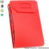 ItalFeltri PORTA MASCHERINA TASCABILE E IGIENIZZABILE 4MASK by ITALFELTRI - COLORE ROSSO CORALLO - PLP RICICLABILE | MADE IN ITALY