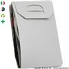 ItalFeltri PORTA MASCHERINA TASCABILE E IGIENIZZABILE 4MASK by ITALFELTRI - COLORE GRIGIO - POLIPROPILENE RICICLABILE | MADE IN ITALY
