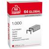 Boooh.it PUNTI METALLICI MAESTRI CONFEZIONE DA 1000 PZ- 64 GLOBAL