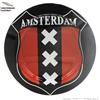 Amsterdam Ashtray ORIGINAL AMSTERDAM ASHTRAY : POSACENERE ROTONDO IN METALLO DA TAVOLO FANTASIA AMSTERDAM XXX RED