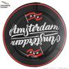 Amsterdam Ashtray ORIGINAL AMSTERDAM ASHTRAY : POSACENERE ROTONDO IN METALLO DA TAVOLO FANTASIA AMSTERDAM XXX FLAG