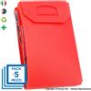 ItalFeltri PACK DA 5 PORTA MASCHERINA TASCABILI E IGIENIZZABILI 4MASK by ITALFELTRI - COLORE ROSSO | MADE IN ITALY
