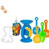 Boooh.it GIOCATTOLI DA SPIAGGIA CON MULINO AD ACQUA,PALETTINE & COLINO 16 CM