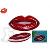 Boooh.it MATERASSINO GONFIABILE A FORMA DI LABBRA BACIO , GRANDE 190 x 90 cm