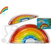 Boooh.it MATERASSINO GONFIABILE A FORMA DI GRANDE ARCOBALENO MULTICOLOR - 167 X 85 cm