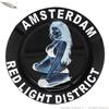 Amsterdam Ashtray ORIGINAL AMSTERDAM ASHTRAY : POSACENERE ROTONDO IN METALLO DA TAVOLO FANTASIA RED LIGHT GIRL XXX
