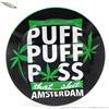 Amsterdam Ashtray ORIGINAL AMSTERDAM ASHTRAY : POSACENERE ROTONDO IN METALLO DA TAVOLO FANTASIA PUFF PUFF