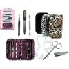 Boooh.it SET PER MANICURE IN ASTUCCIO IN PLASTICA ANIMAL PRINT MACULATO