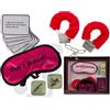 Boooh.it SET DI GIOCHI EROTICI COMPOSTO DA MASCHERINA, MANETTE PELUCHE, 2 DADI E 25 CARTE