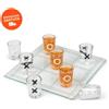 Boooh.it TRIS ALCOLICO GIOCO PER ADULTI - TIC TAC TOE CON SCACCHIERA IN VETRO E BICCHIERINI ONE SHOT | IDEA REGALO