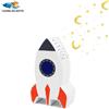 Boooh.it LUCINA DA NOTTE A FORMA DI MISSILE CHE PROIETTA STELLE E LUNE - LUCETTA ANTIBUIO CHE ILLUMINA LA STANZETTA | IDEA REGALO BAMBINI