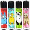 Clipper ACCENDINI CLIPPER FUNNY ANIMAL ASS - SERIE COMPLETA DA 4 PEZZI LARGE E RICARICABILI | LIMITED EDITION