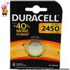 DURACELL PILE DL CR 2450 BATTERIE LITIO 3V SPECIALISTICHE - BLISTER 1 BATTERIE A BOTTONE