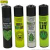 Clipper ACCENDINI CLIPPER HAPPY WEED PREMIUM & SPECIAL EDITION - SERIE COMPLETA DA 4 PEZZI LARGE