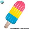 Boooh.it MATERASSINO GONFIABILE A FORMA DI GHIACCIOLO COLORATO ALTO 180 cm - IDEA REAGALO PISCINA E MARE