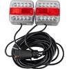 Coppia Fari Anteriori Freccia Dx Sx 4 Led 12W 1000Lm Per Trattori Ruspe  12/24V