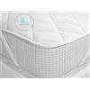 Home Tresor - Topper Materasso Trapuntato Impermeabile, Coprimaterasso Topper Trapuntato con Elastici Imbottito in Morbida Microfibra Anallergica (Una Piazza e Mezza cm. 130x200)