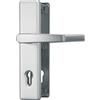 ABUS 210358 raccordo di protezione porta HLS 214DD F1, con maniglia su entrambi i lati, alluminio 21035 (l'imballaggio può variare)